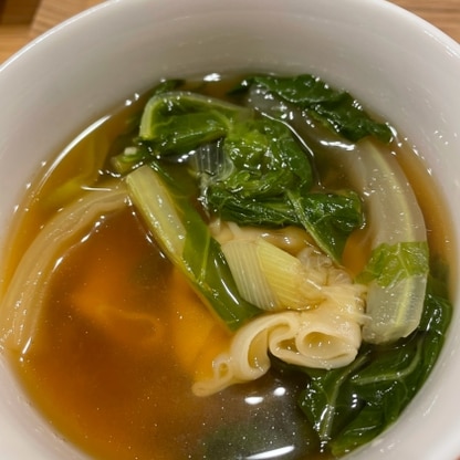 鶏団子の代わりにワンタンで作りました
生姜良いですね